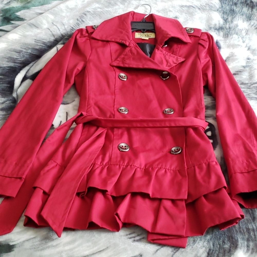 Red peacoat